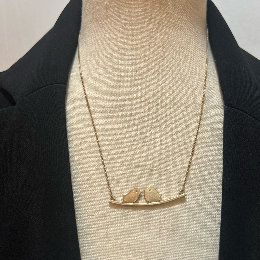 Love Bird Gold Plated Necklace